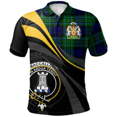 MacCallum Modern Tartan Polo Shirt - Royal Coat Of Arms Style