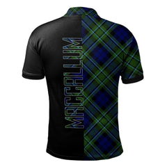 MacCallum Modern Tartan Polo Shirt Half of Me - Cross Style