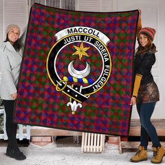 MacColl Hunting Tartan Crest Quilt