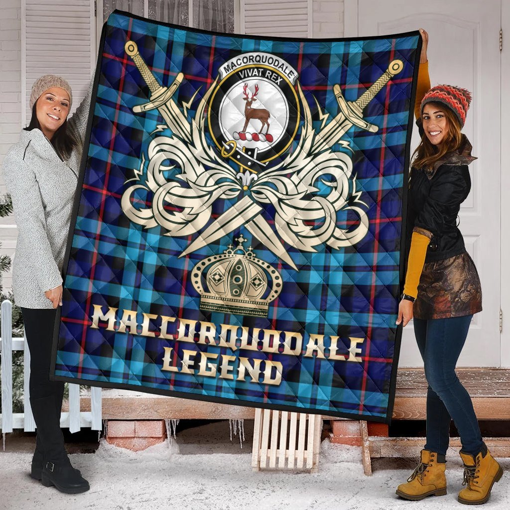 MacCorquodale Tartan Crest Legend Gold Royal Premium Quilt