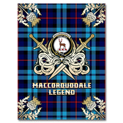 MacCorquodale Tartan Gold Courage Symbol Blanket