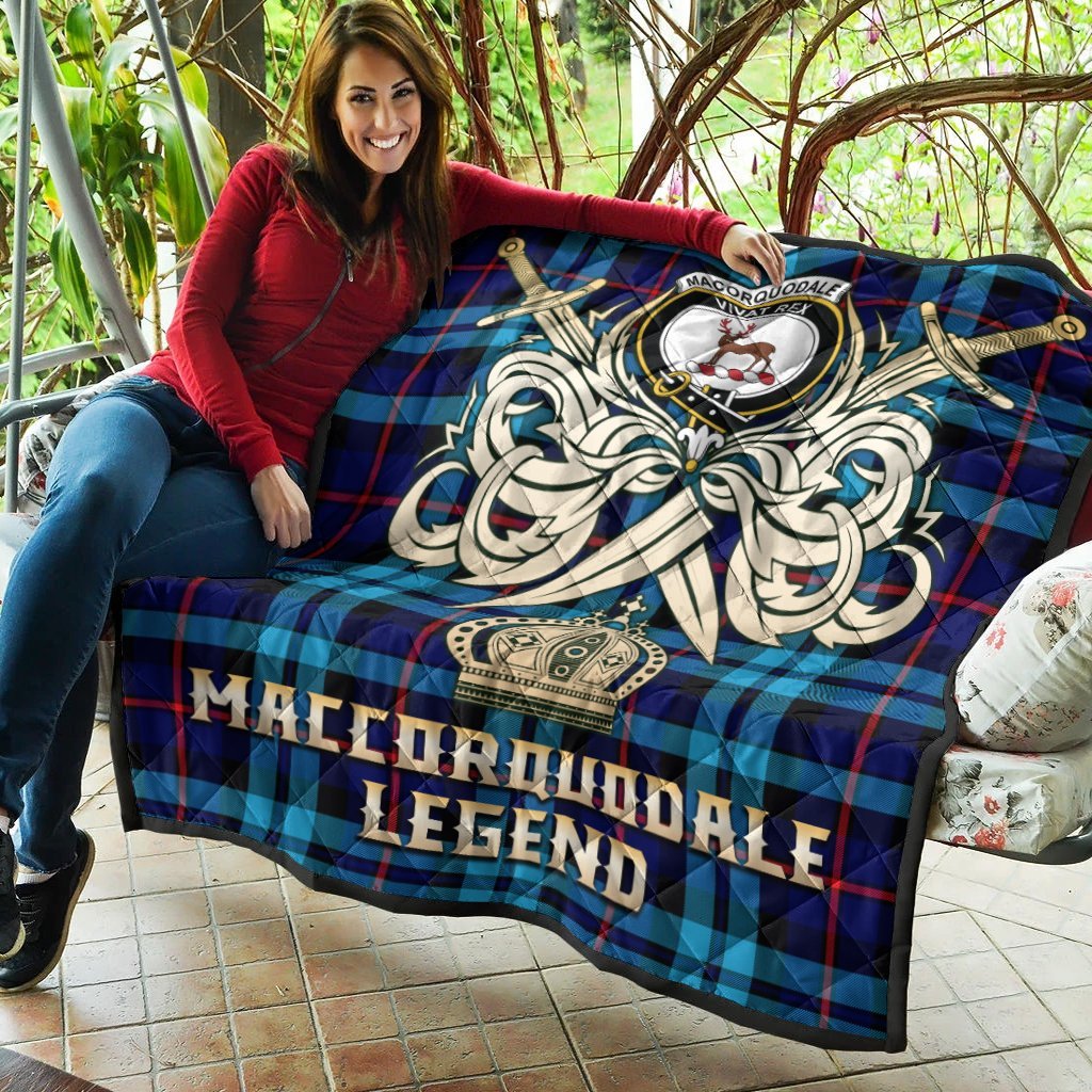 MacCorquodale Tartan Crest Legend Gold Royal Premium Quilt