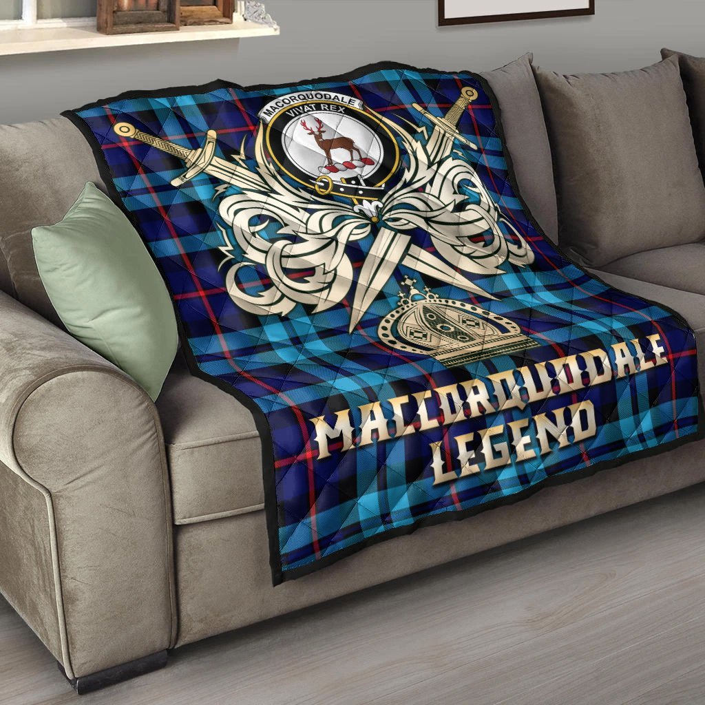 MacCorquodale Tartan Crest Legend Gold Royal Premium Quilt