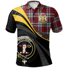 MacCulloch Dress Tartan Polo Shirt - Royal Coat Of Arms Style