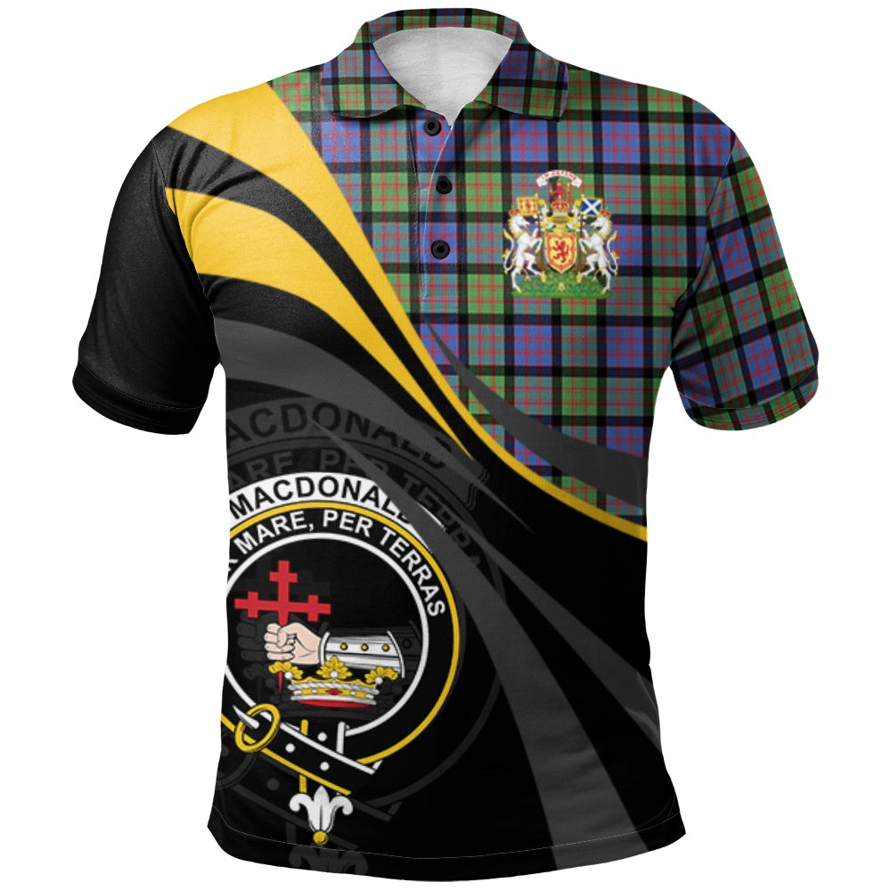 MacDonald Ancient Tartan Polo Shirt - Royal Coat Of Arms Style