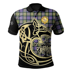 MacDonald Ancient Tartan Polo Shirt Viking Wolf