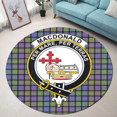 MacDonald Ancient Tartan Crest Round Rug