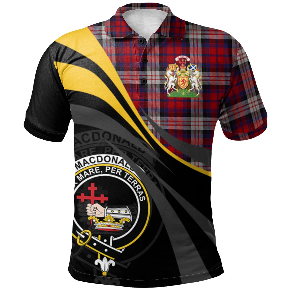 MacDonald Dress Irish Tartan Polo Shirt - Royal Coat Of Arms Style