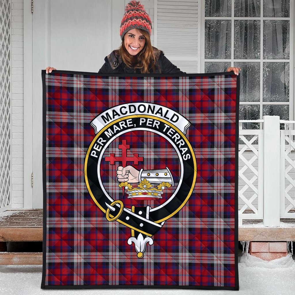 MacDonald Dress Irish Tartan Crest Quilt