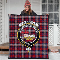 MacDonald Dress Irish Tartan Crest Quilt