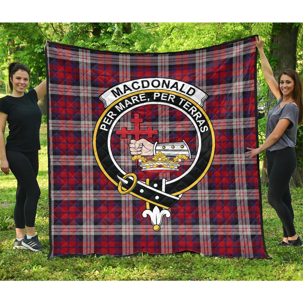 MacDonald Dress Irish Tartan Crest Quilt
