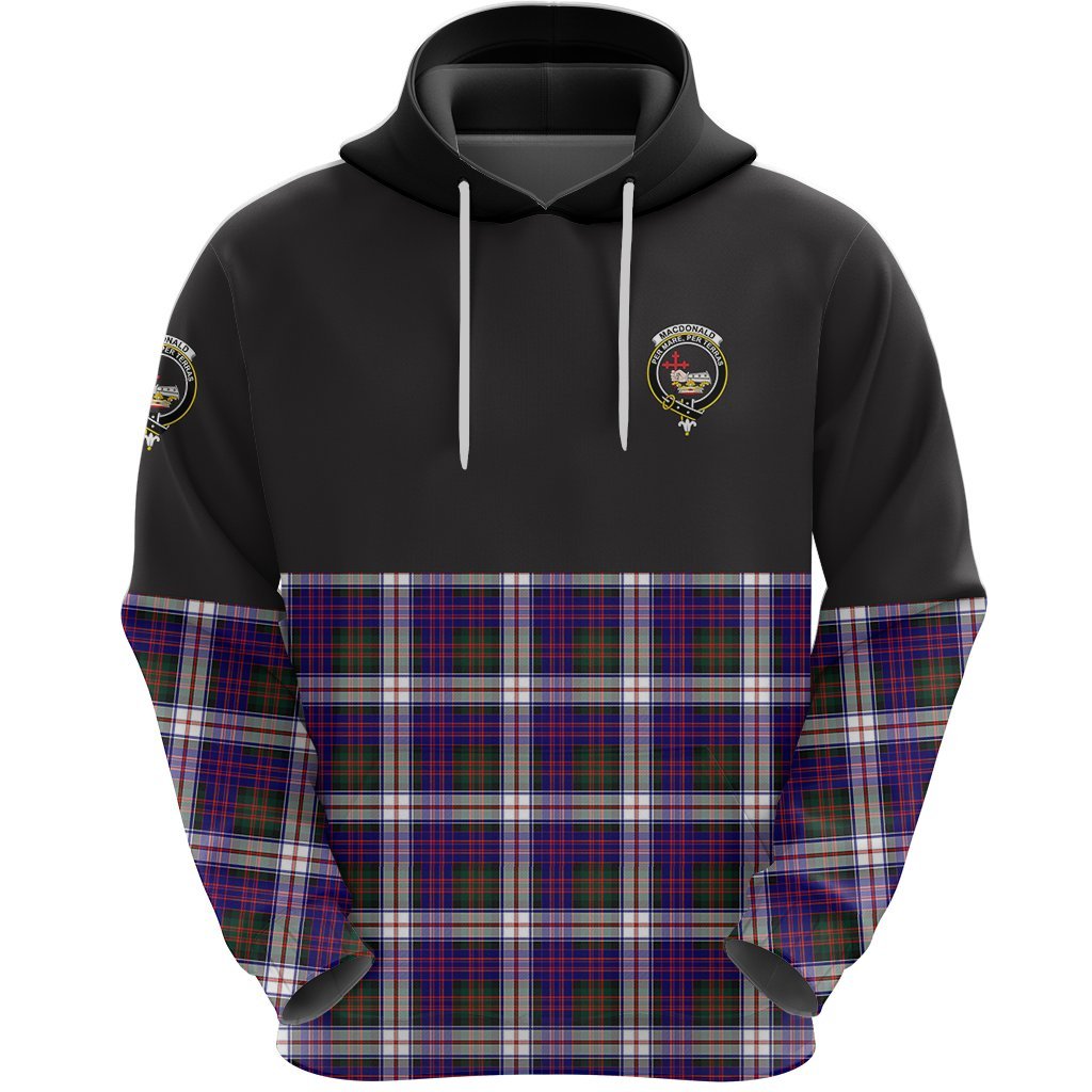MacDonald Dress Modern Clan Half Of Tartan Hoodie