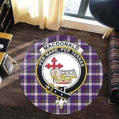 MacDonald Dress Modern Tartan Crest Round Rug