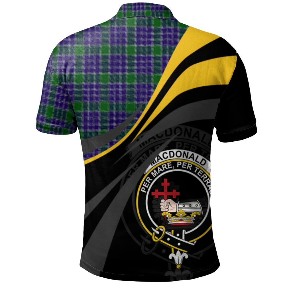 MacDonald Lord of the Isles Hunting 02 Tartan Polo Shirt - Royal Coat Of Arms Style