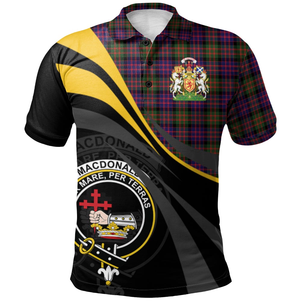 MacDonald Modern Tartan Polo Shirt - Royal Coat Of Arms Style