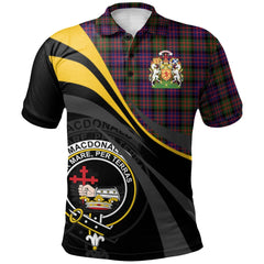 MacDonald Modern Tartan Polo Shirt - Royal Coat Of Arms Style