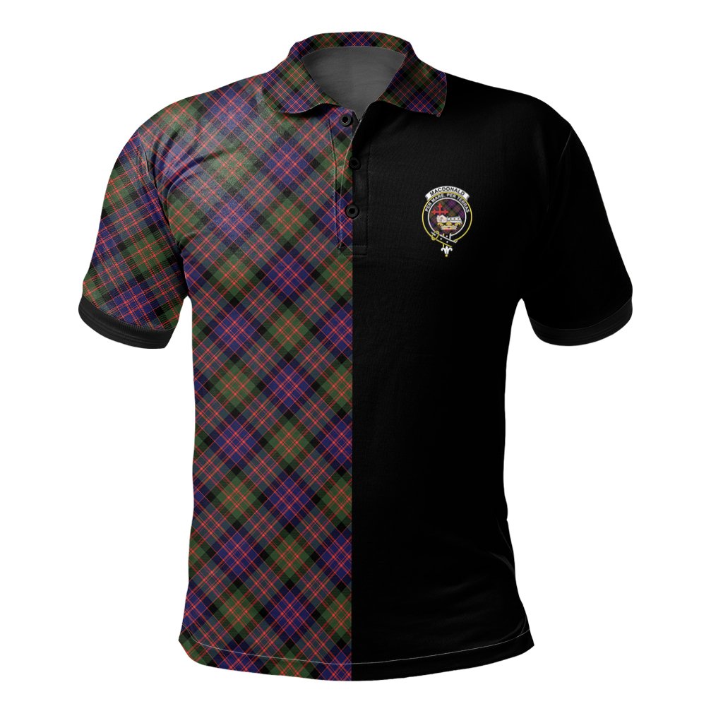 MacDonald Modern Tartan Polo Shirt Half of Me - Cross Style