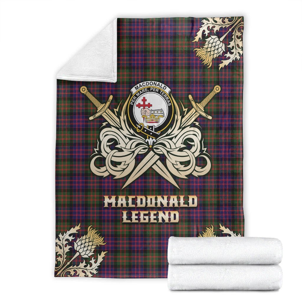 MacDonald Modern Tartan Gold Courage Symbol Blanket