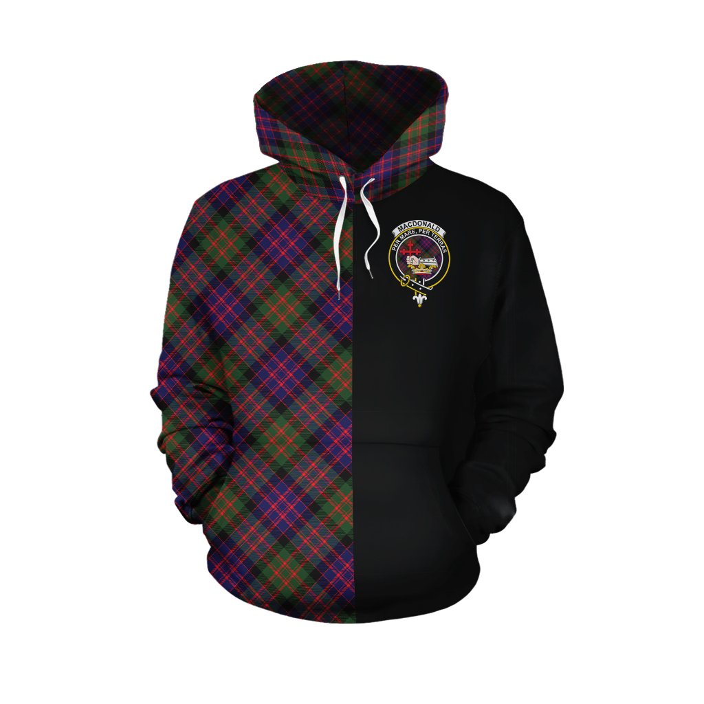 MacDonald Modern Tartan Hoodie Half of Me - Cross Style