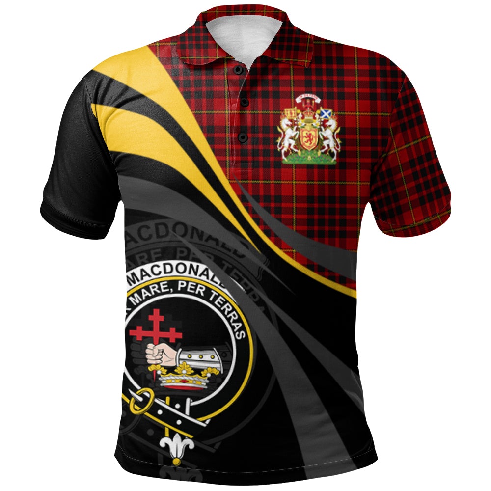 MacDonald of Ardnamurchan Tartan Polo Shirt - Royal Coat Of Arms Style