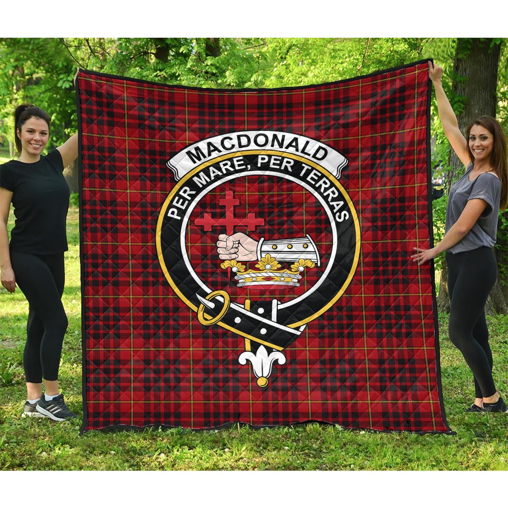 MacDonald of Ardnamurchan Tartan Crest Quilt