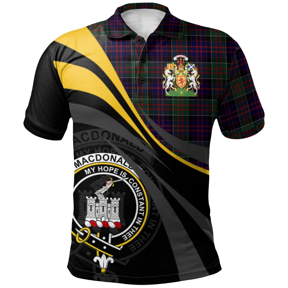 MacDonald of Clanranald 02 Tartan Polo Shirt - Royal Coat Of Arms Style