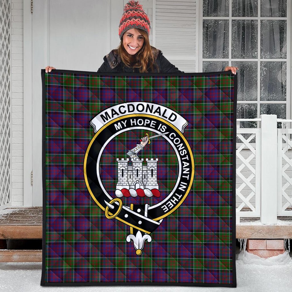 MacDonald of Clanranald Tartan Crest Quilt