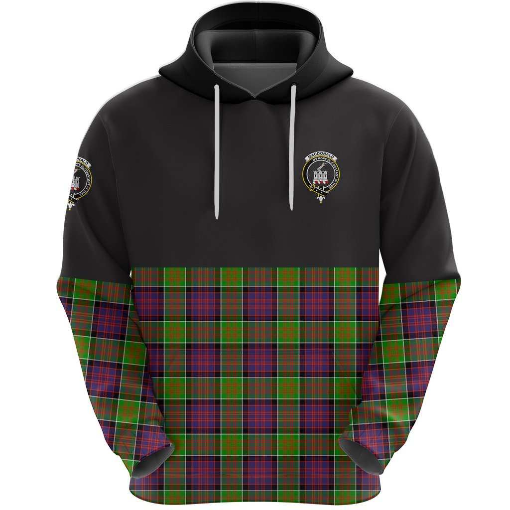MacDonald of Clanranald Clan Half Of Tartan Hoodie