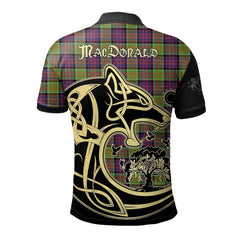 MacDonald of Clanranald Tartan Polo Shirt Viking Wolf