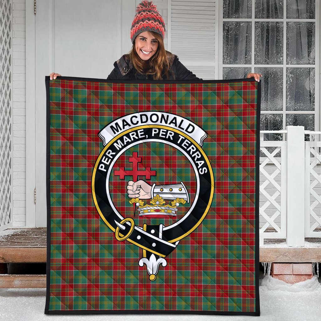 MacDonald of Kingsburgh Tartan Crest Quilt