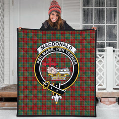 MacDonald of Kingsburgh Tartan Crest Quilt