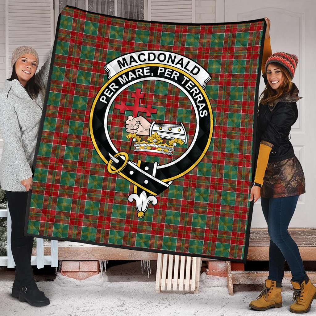 MacDonald of Kingsburgh Tartan Crest Quilt