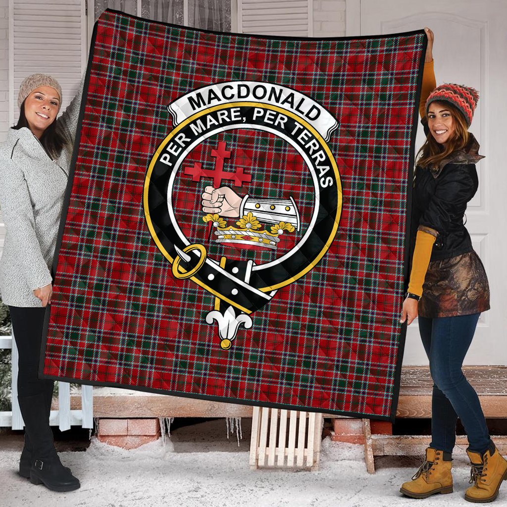 MacDonald of Lochmaddy Tartan Crest Quilt