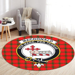 MacDonald of Sleat Tartan Crest Round Rug