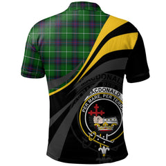 MacDonald of The Isles Tartan Polo Shirt - Royal Coat Of Arms Style
