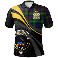 MacDonell of Glengarry 03 Tartan Polo Shirt - Royal Coat Of Arms Style
