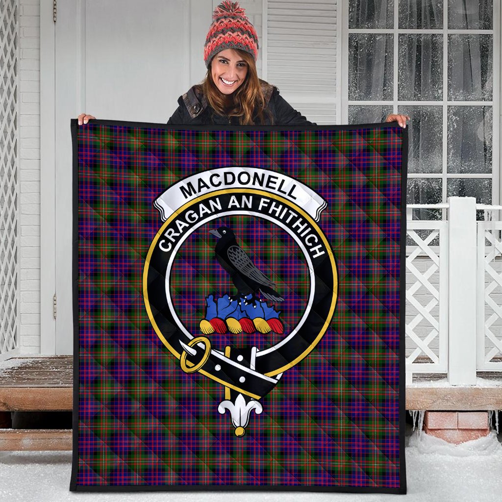 MacDonnell of Glengarry Modern Tartan Crest Quilt