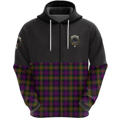 MacDonnell of Glengarry Modern Clan Half Of Tartan Zipper Hoodie