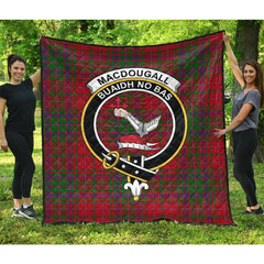 MacDougall Tartan Crest Quilt