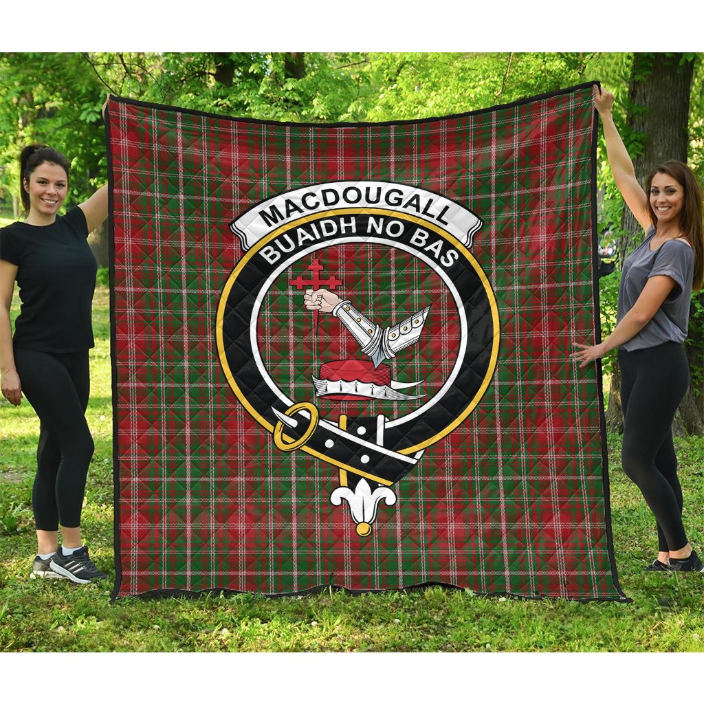 MacDougall Lochcarron Tartan Crest Quilt