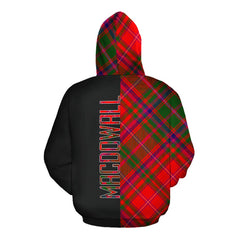 MacDowall Tartan Hoodie Half of Me - Cross Style