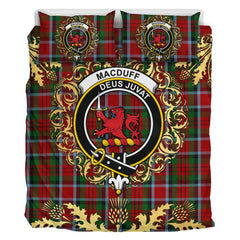 MacDuff 06 Tartan Crest Bedding Set - Golden Thistle Style