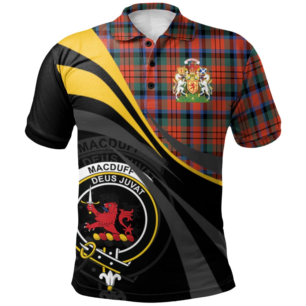 MacDuff Ancient Tartan Polo Shirt - Royal Coat Of Arms Style