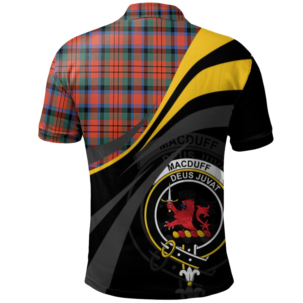 MacDuff Ancient Tartan Polo Shirt - Royal Coat Of Arms Style
