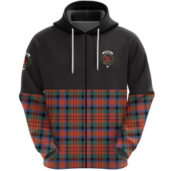 MacDuff Ancient Clan Half Of Tartan Zipper Hoodie