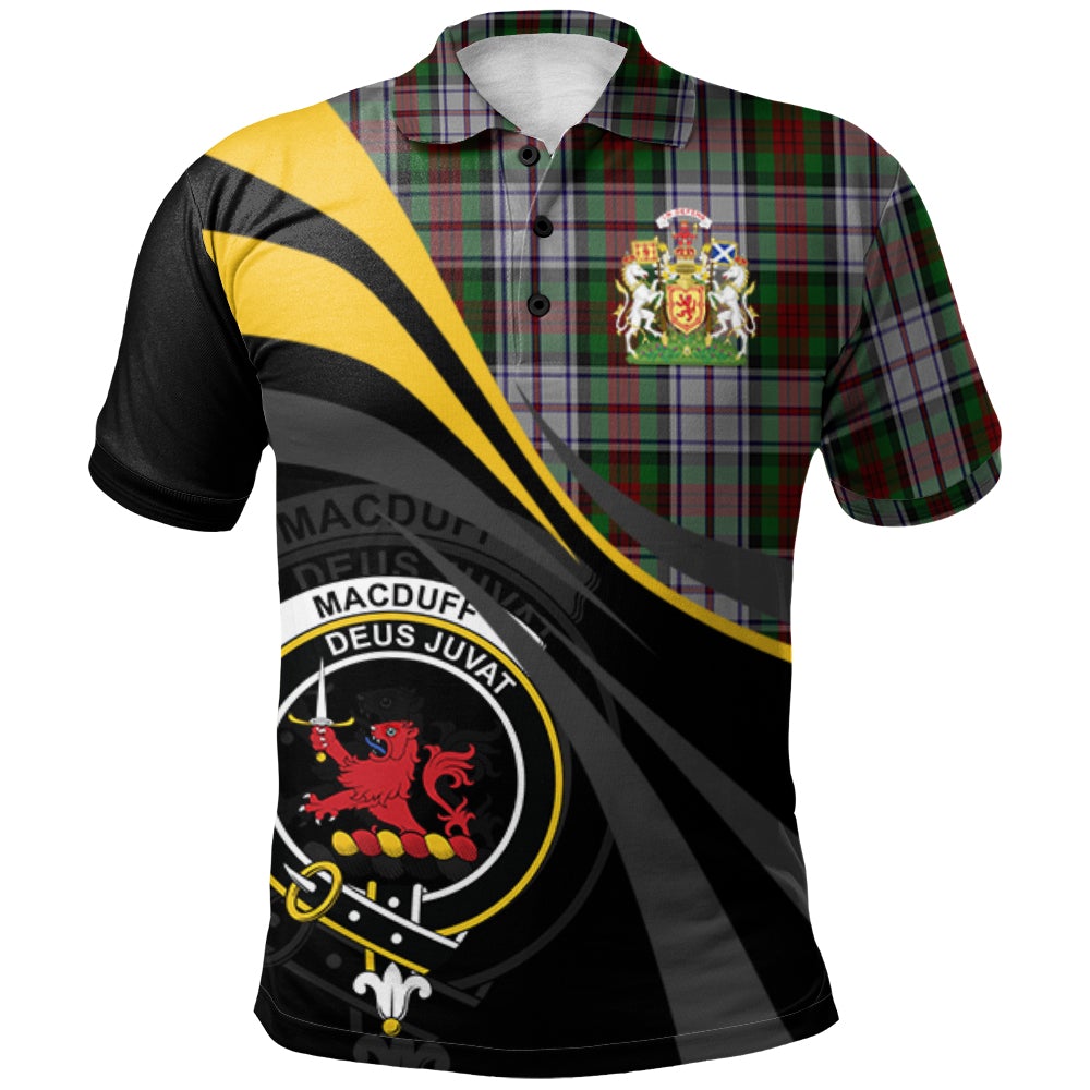 MacDuff Dress 02 Tartan Polo Shirt - Royal Coat Of Arms Style