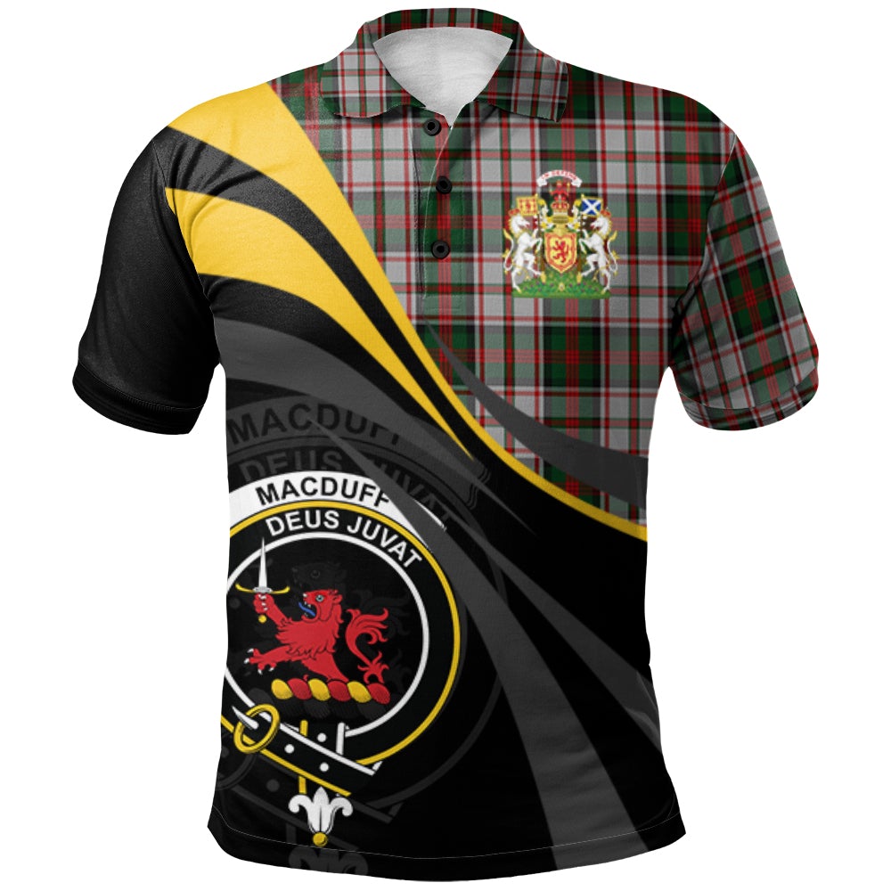 MacDuff Dress 03 Tartan Polo Shirt - Royal Coat Of Arms Style