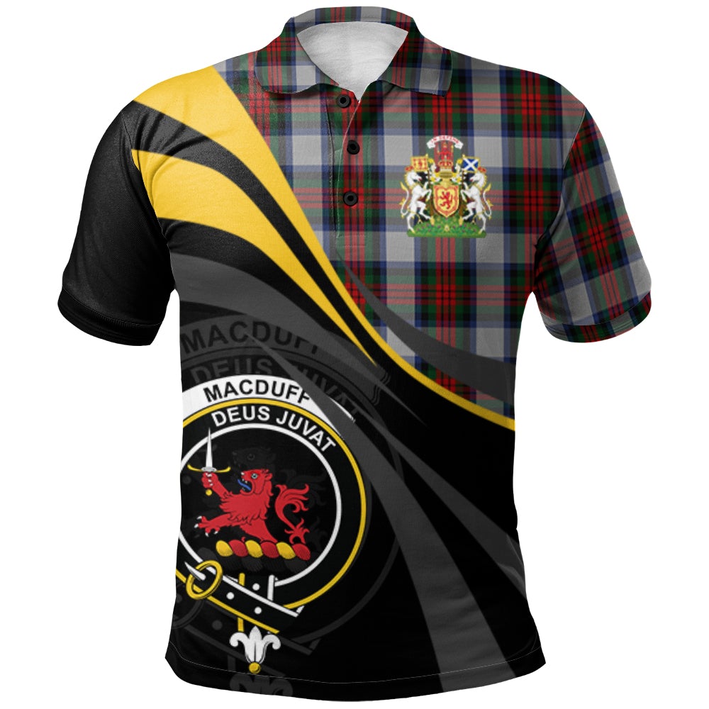 MacDuff Dress 05 Tartan Polo Shirt - Royal Coat Of Arms Style