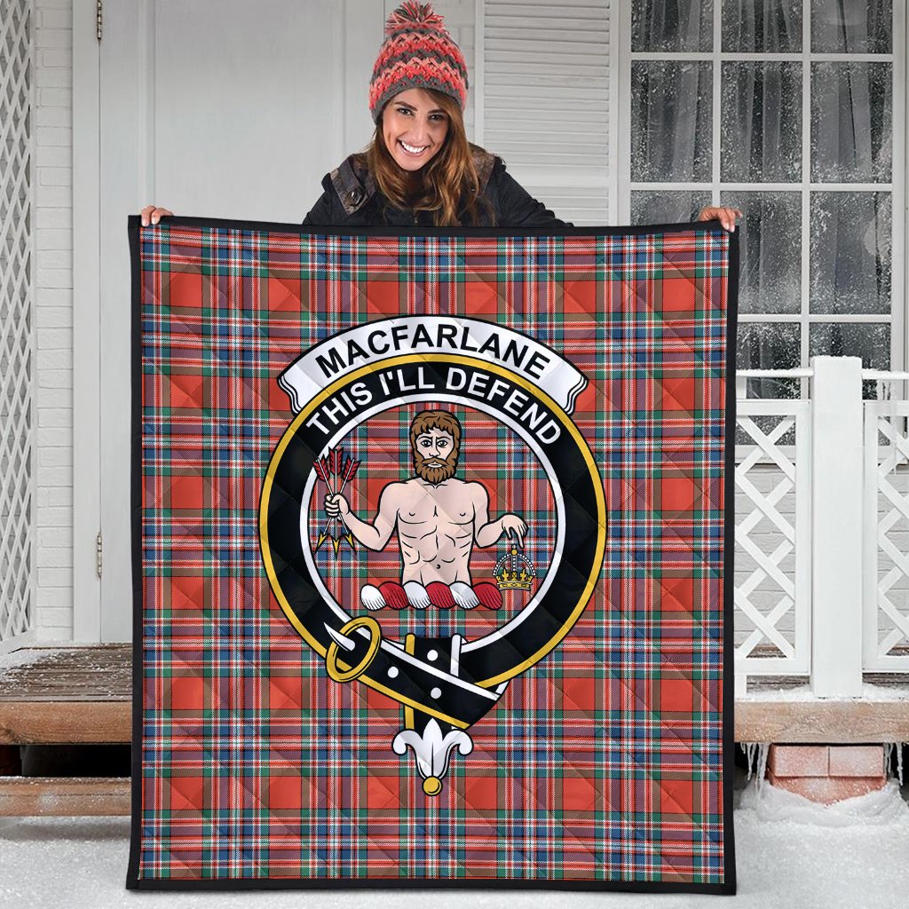 MacFarlane Ancient Tartan Crest Quilt