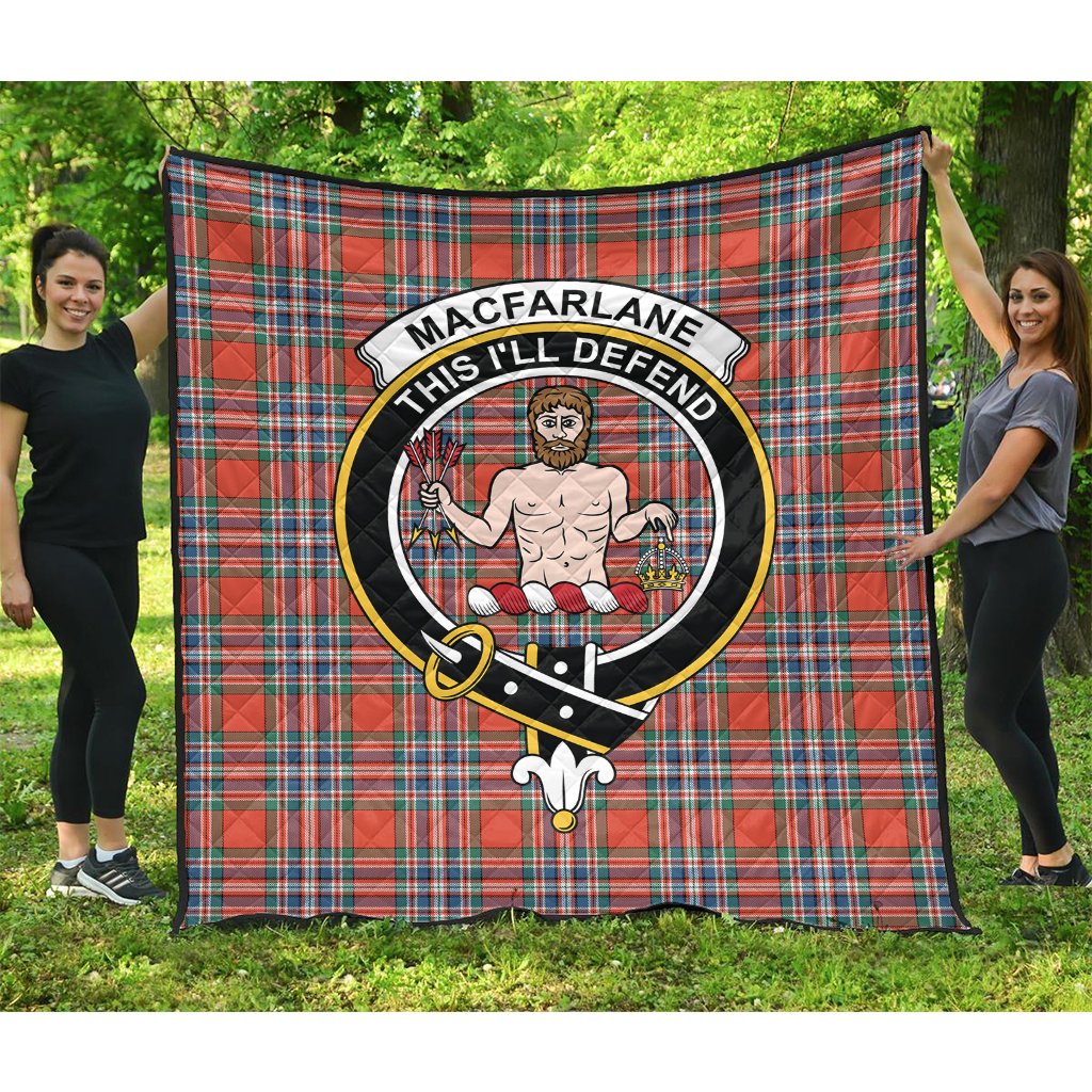 MacFarlane Ancient Tartan Crest Quilt